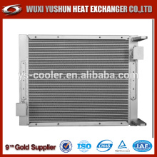 aluminum plate fin truck heat exchanger for concrete pump